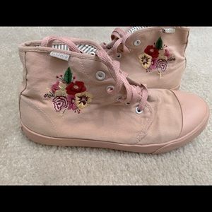 Blush Pink Embroidered Bangs